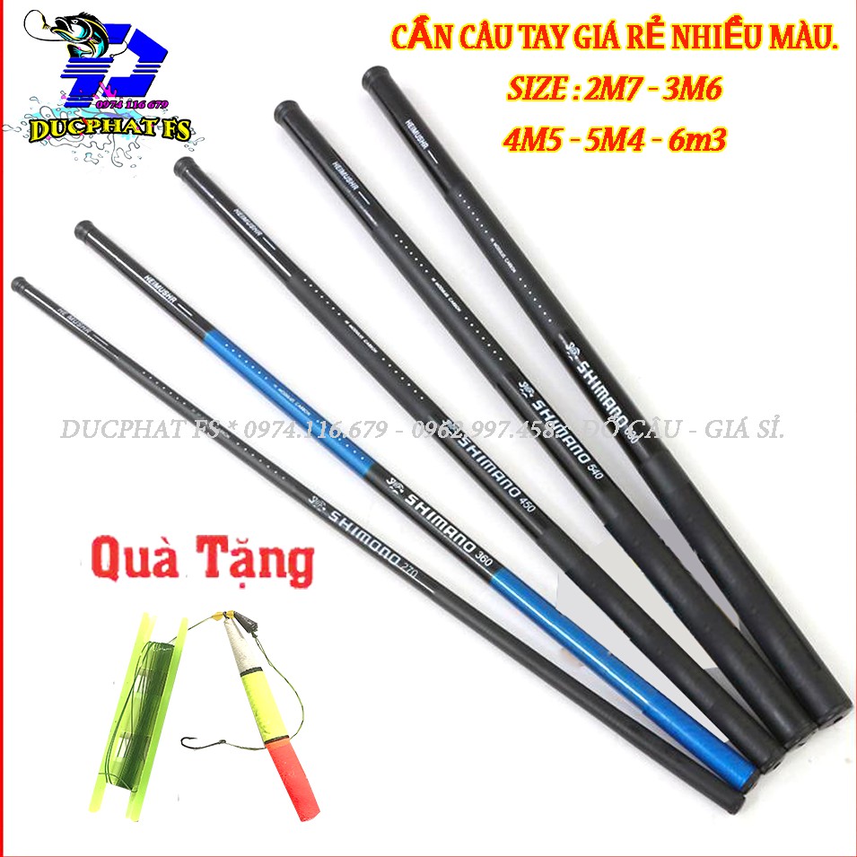 Cần câu tay Shimano, daiwa giá siêu rẻ nhiều màu {mua 2 tặng 1 quà }